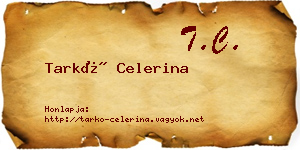 Tarkó Celerina névjegykártya